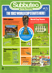 Subbuteo 1982 Leaflet